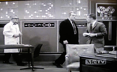 Still from 1961 TV show Dobie Gillis in front of 6 million dollar computer