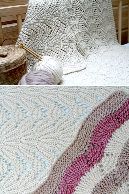 Seashells Blanket - Knitting Pattern  