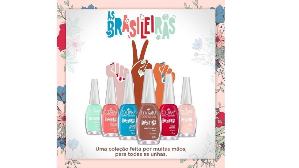 Coleção de esmaltes As Brasileiras de Colorama