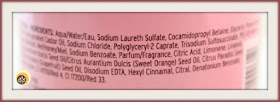 Ingredients of The Body Shop Pink  Grapefruit Shower Gel, NBAM blog