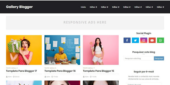 Gallery - Blogger Template Free Download for Blogspot Website