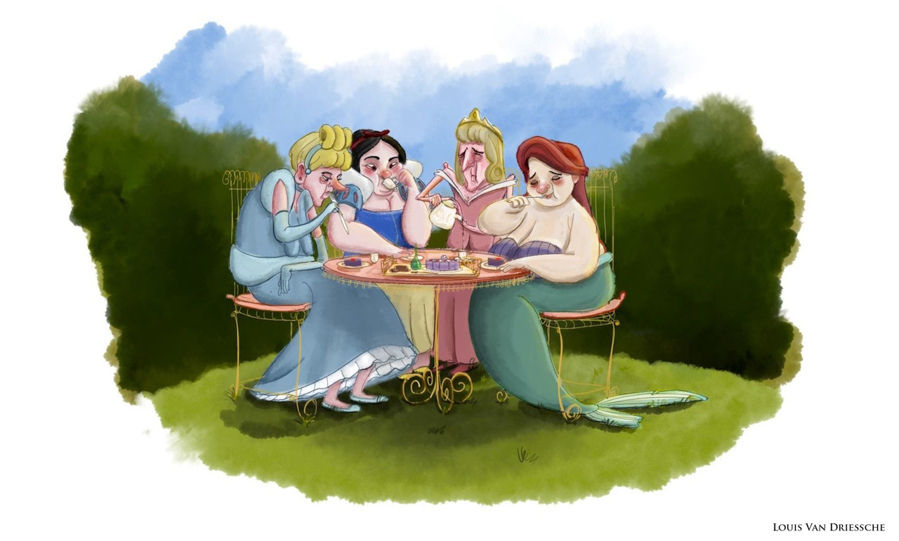 These are the 4 oldest disney princesses in appearance