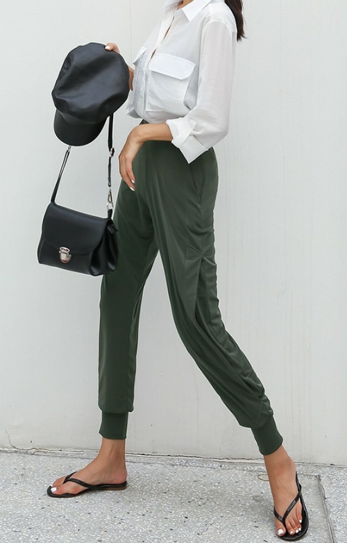 Side Slit Jogger Pants