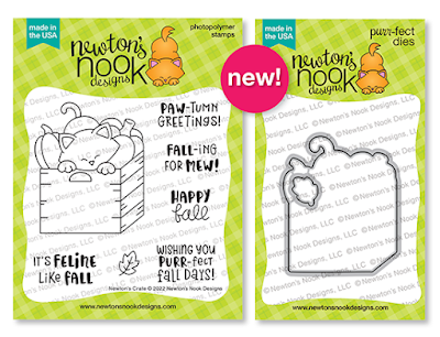 Newton's Crate Stamp Set and coordinating Die Set by Newton’s Nook Designs