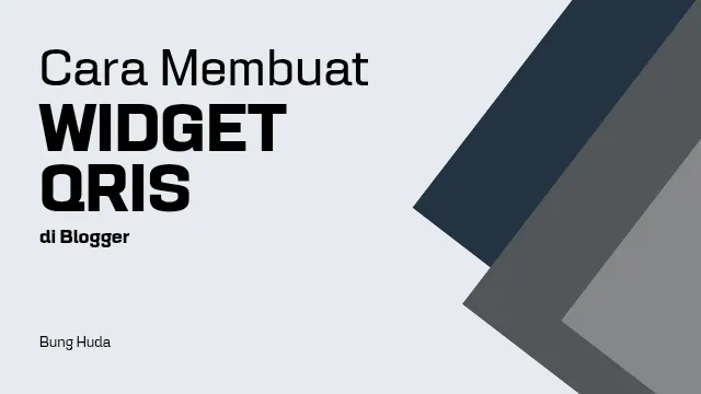 Cara Membuat Widget QRIS