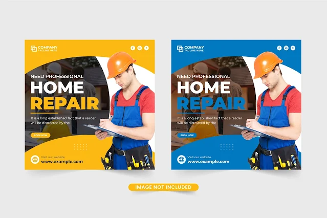 Home repair and renovation template free download