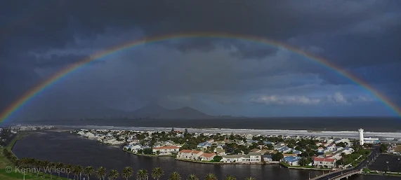 Special Rainbow over Woodbridge Island, Cape Town