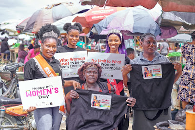 International Women's Day 2024: Face of Valentine Queens Distributes Aprons to Market Women