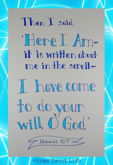 Scripture Writing, hand lettering, Bible verses