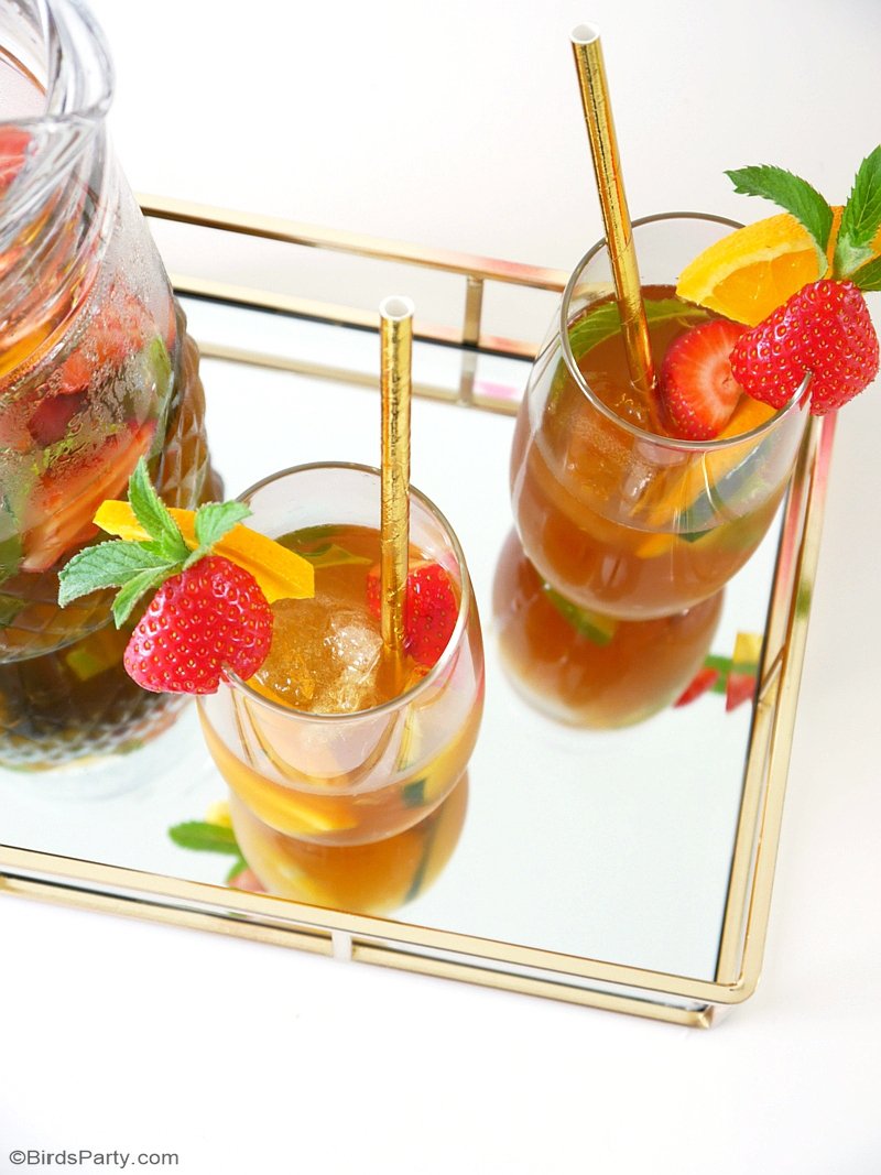 Recette Cocktail Pimm's n ° 1 Cup - une boisson facile à faire et rapide, parfaite pour servir lors de vos apéros et soirées estivales! by BIrdsParty.fr @birdsparty #cocktail #apero #recetteapero #recetteestivale #aperoestival #cocktailapero