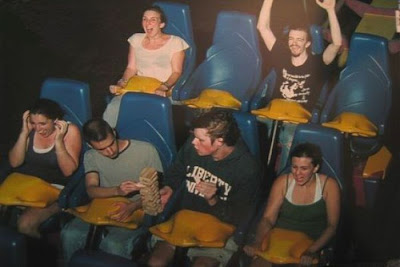 Funny facial expressions of people on roller coaster www.coolpicturegallery.net