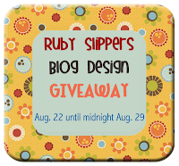 Ruby Slippers Blog Designs is having a design giveaway from Aug. 22 to Aug. 29