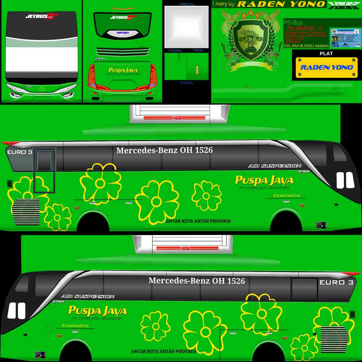 livery bussid puspa jaya shd