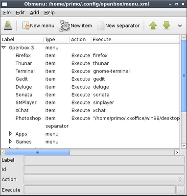 Obmenu Screenshot