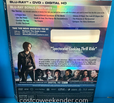 Costco 1136256 - Rogue One: A Star Wars Story Blu-ray and DVD - This IS the movie you're looking for