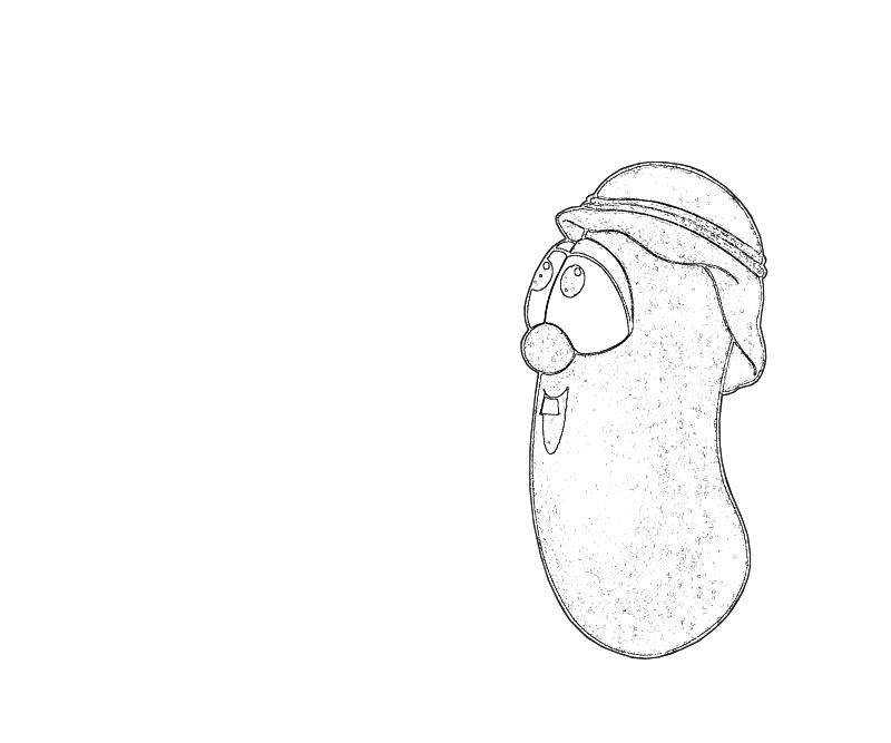 Printable Larry the Cucumber 2 Coloring Page