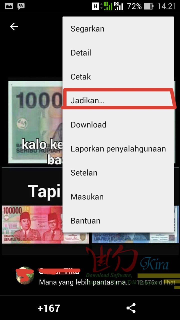 Cara mengganti DP BBM dengan gambar posting google plus