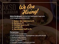 lowongan cashier bakso boedjangan surabaya