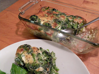 Broccoli Gratin with Parmesan cheese