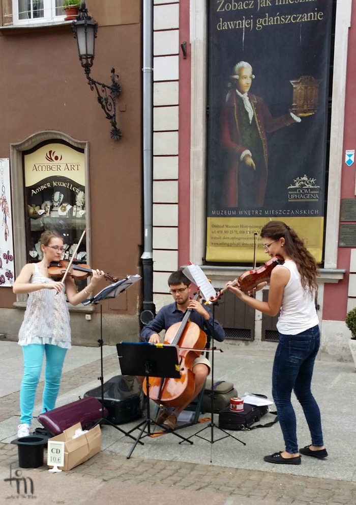 Musicians at the Mariacki Street in Gdansk