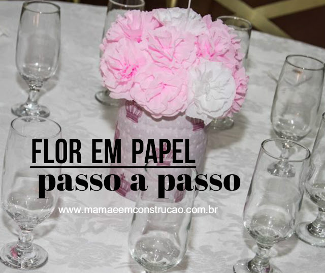 flores em papel decoração