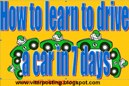How to learn to drive a car in 7 days