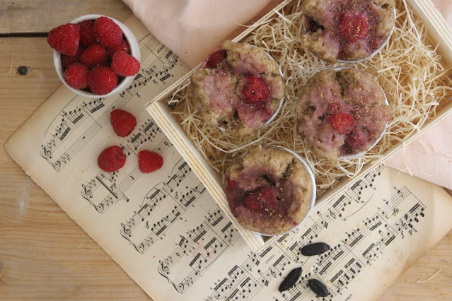 Muffins moelleux framboise tonka à la vapeur