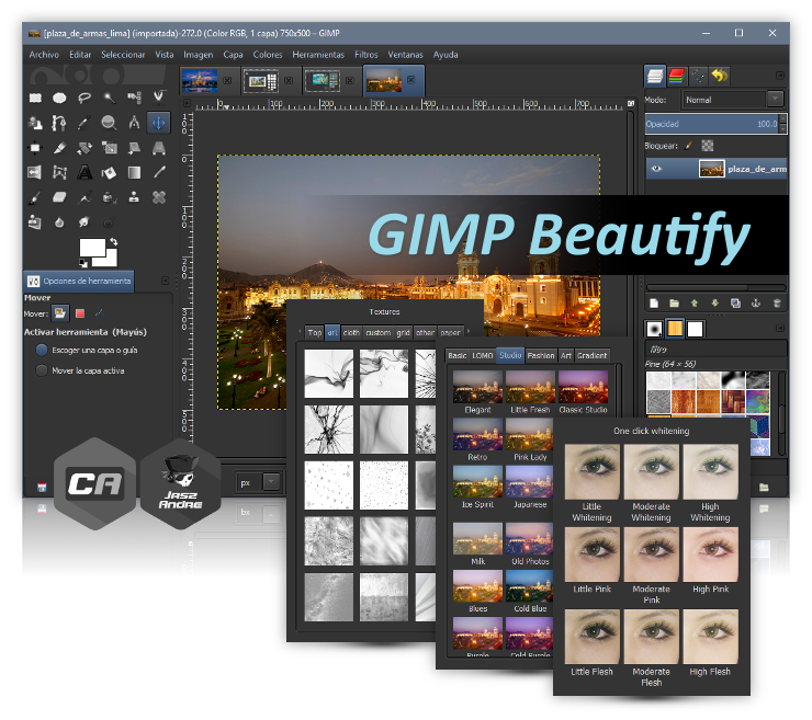 Instalar GIMP Beautify for Windows - Retoque fotográfico basado en filtros usando GIMP