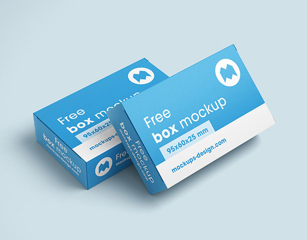 Gratis Mockup Packaging/Kemasan PSD 2018 - Rectangle Box Mockup PSD