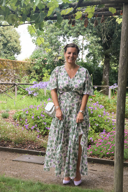 quelle robe pour un mariage bohème chic?, look du jour, maje, robe maje, les petites bulles de ma vie, escarpins cosmoparis