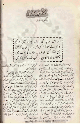 Mujhe dhoond mere meharman novel by Nahid Fatima.