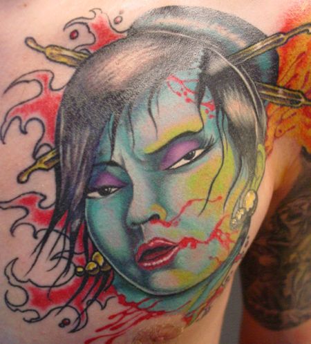 Women Darkness Japanese Tattoo