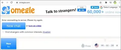 Omegle Error Connecting to Server Problem Solved || Talk To Stranger