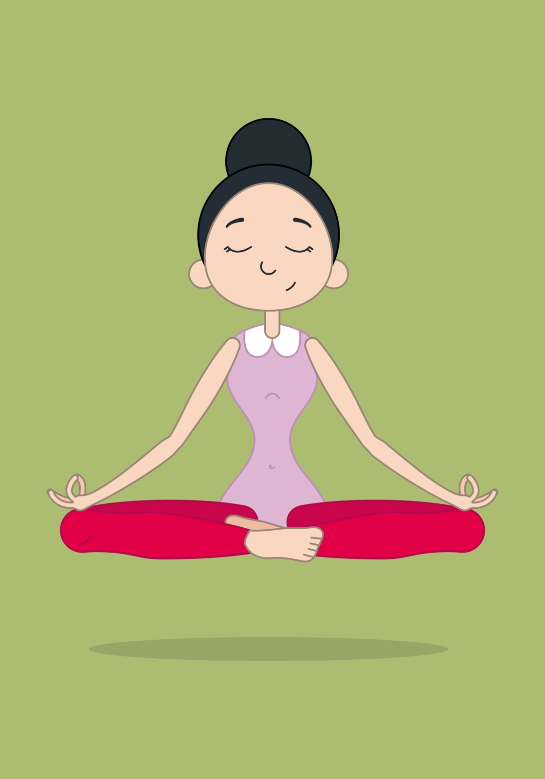 Meditation Guide for Beginners - Cute girl in lotus position