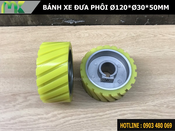 Bánh xe đưa phôi 120x30x50mm Loại rảnh