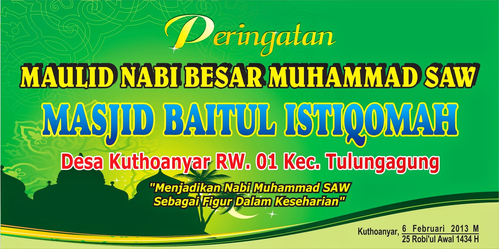 Contoh Banner  Acara Halal  Bihalal  Kontrak Omah