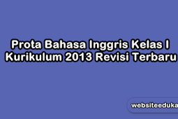 Prota Bahasa Inggris Kelas 1 Kurikulum 2013 Revisi 2019