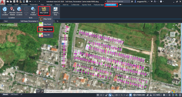 membuat titik koordinat di autocad