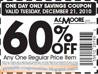 Free Printable Ac Moore Coupons