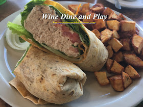 A tuna wrap at Beverly's La Croisette in St Pete Beach, Florida