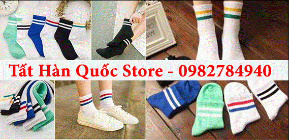 Tất sọc ngang Hàn Quốc giá rẻ | Tất Hàn Quốc Store