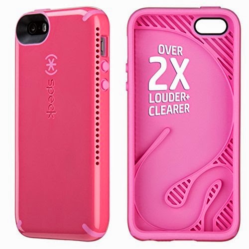 Speck CandyShell Amped Sound Amplification Case for iPhone 5/5S - flamingo pink