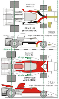 Croquis del BRM P160 de slot