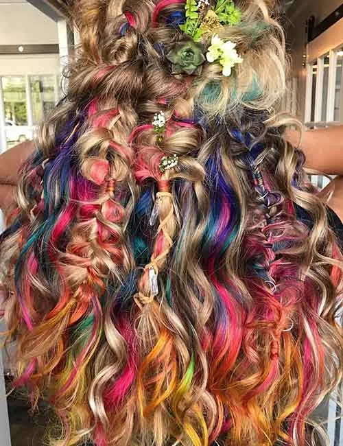 Mermaid Hair Color Idea - Bohemian Mermaid