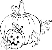 Imprime gratis dibujos para niños de halloween calabazas y frutos de . (pumpkins )
