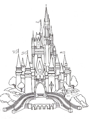 Spiderman Coloring Sheets on Princess Coloring Pages Brings You Cinderella S Castle To Colour In