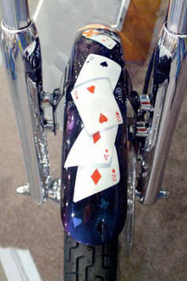 Casino Airbrush Motorcycle Front Fender