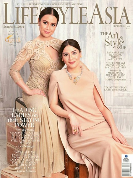 Lea Salonga and Dawn Zulueta for Lifestyle Asia Sept. 2015