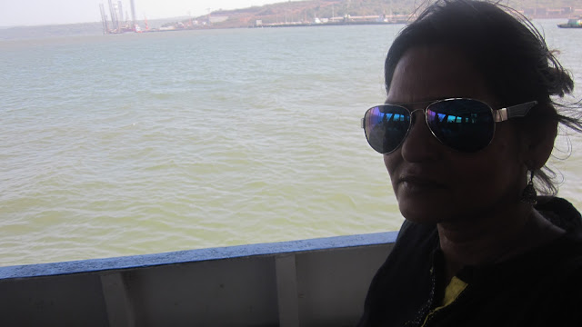 a ferry crossing on my Mumbai to Goa coastal trip