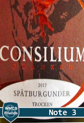Consilium Spätburgunder trocken Franken 2017 für 5,99 € bei Edeka.